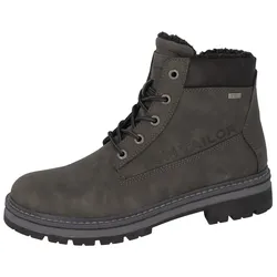 Winterboots TOM TAILOR, Herren, Gr. 45, grau (dunkelgrau), Lederimitat, Textil, sportlich, Schuhe, mit gepolstertem Schaftrand