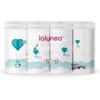 UT EUROPE SRL Toilettenpapier 4x Lalynea Toilettenpapier 16x130 Blatt 4 Lagig Klo WC Zellstoff Bad