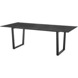 Diamond Garden OXFORD 220 x 100 cm, Edelstahl Dunkelgrau / HPL Granit Dunkel