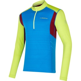 La Sportiva Galaxia Long Sleeve (feuchtigkeitsabsorbierend, reflektierend) blau/lime Herren