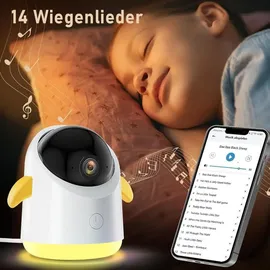 Avylet 2K/3MP Babyphone mit Kamera APP 360° 5" WLAN Video Babyfone