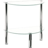 Haku-Möbel HAKU Möbel Beistelltisch Glas transparent 45,0 x 22,0 x 47,0 cm