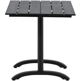 venture home Gartentisch Denver 120 x 70 x 74 cm Schwarz