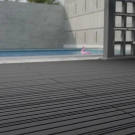 Juskys Terrassendiele 220 cm anthrazit