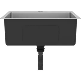 vidaXL Handgemachte Einbauspüle Edelstahl - vidaXL