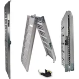 Trutzholm Auffahrrampe 180 cm 200 kg klappbar Aluminium geriffelt silber 1 St.