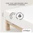 Baumwolle 90 x 190 - 100 x 220 cm full white