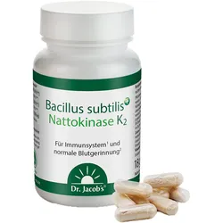 Bacillus subtilis plus Nattokinase-Enzym Vitamin K2 vegan
