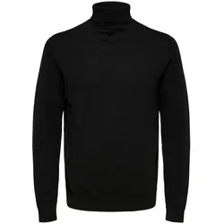 Selected Herren Rollkragen Pullover SLHBERG ROLL NECK Schwarz XXL