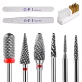 6 Stück Nagelfräser Bits,Tadpolez Schleifköpfe für Nagelfräser,Nagelfräser Aufsätze,Nagelbohrer für die Maniküre,Nagelfräser Bits für Gelnägel,für Nagelkunst-Werkzeuge,Maniküre,Pediküre