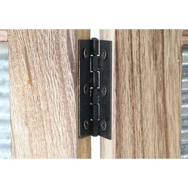 Mendler Paravent HWC-D27, Raumteiler Trennwand spanische Wand Sichtschutz, Holz Metall 170x160x2cm