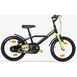 Kinderfahrrad 16 Zoll 500 Dark Hero schwarz/gelb SCHWARZ|fluoreszierendes Hellgelb .