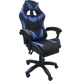 Hti-Living Gaming-Stuhl Racing-Design Schwarz-Blau