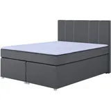 Roller Boxspringbett - silver - H3 - Bonell-Federkern - 160x200 cm