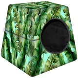 Bertoni Katzenbett Katzenhöhle Zwinger Tierbett Katzenhaus Katzenkissen 55x55x45 cm