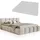 Juskys Catania 180 x 200 cm Beige inkl. Matratze