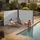 Tectake Seitenmarkise 200 x 600 cm grau Aluminium