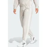 Adidas Damen, Sporthose Train Essentials 3-Streifen Woven Hose beige|WEISS S