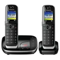 PANASONIC DECT-Telefon KX-TGJ322GB, mit AB, Duo, schwarz