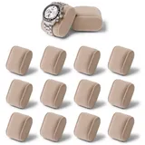 TAWBURY Bayswater Uhrenbox-Kissen, klein, 18 cm Umfang, 5,1 cm Breite, kompatibel mit Bayswater Uhrenbox mit 12 Schlitzen, Taupe, 12 Kissen (cremefarben)