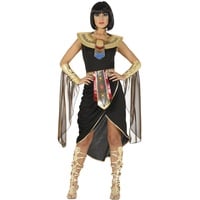 Fiestas GUiRCA Schickes Cleopatra Kostüm Damen - Größe S 36 – 38 - Ägyptische Königin Kostüm Erwachsene - Pharao Göttin Kostüm Damen Karneval, Ägypterin Fasching Kostüm Frauen, Kleopatra Kleid