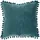 Atmosphera Créateur d'intérieur Atmosphera Kissen mit Pompons 40 x 40 cm Blaugrün
