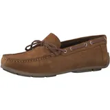 Marco Tozzi by Guido Maria Kretschmer Herren Slipper aus Leder Flach, Braun (Cognac), 44 EU