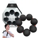 PRIMEKINETIX MyoBalls Unisex – Erwachsene Pro 7 Gymnastikball, schwarz, 7