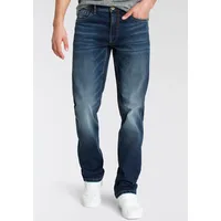 AJC Straight-Jeans, gerade geschnitten, Used-Look-Waschung, niedrige Leibhöhe AJC dark