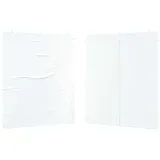 Arborthrum Party Zelt Seitenteil 2 pcs Seitenwand für Pavillon Seitenplane Ersatzwand für Partyzelt Gartenzelt Weiß 200 x 195 cm PE und Stahl
