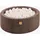 MeowBaby Rundes Bällebad Cord, 30x90 cm, Braun: