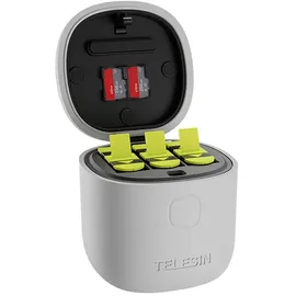 TELESIN GoPro Hero 9 / 10 + 2 Akkus Gp-btr-905-gy-b