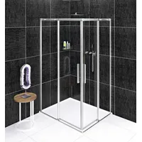 Polysan s.r.o. Komplettdusche ALTIS Rechteckige Duschkabine 900x800 mm, L/R Variante, Eckeinstieg, BxT: 90x80 cm, Polysan-AL1590CAL1580C-SET