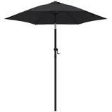 vidaXL Sonnenschirm 200 x 211 cm schwarz