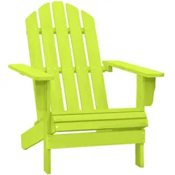 vidaXL Adirondack-Gartenstuhl Massivholz Tanne Grün