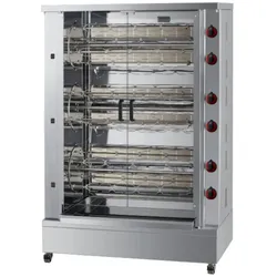 Planetarischer hähnchengrill mit gasbetrieb 12 schwerter = 60/72 hühner - 1230x620x1800 mm - 42 Kw + 220 W 230/1V - 5360P027 Eurast