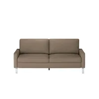 Max Schelling Ledersofa mit Winkelfüßen Maximum , braun , Maße (cm): B: 184 H: 86 T: 97.0