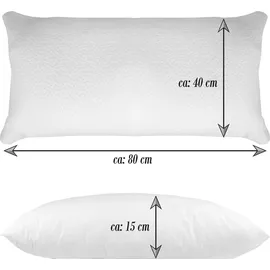 BestLivings Nackenstützkissen Kühlkissen 40 x 80 cm Weiß