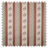 Heiro Stoff Biedermeier Streifen Möbelstoff Fraise, Meterware - Breite:140 cm rosa