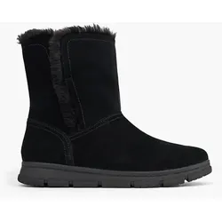 Leder Boots - Damen - schwarz
