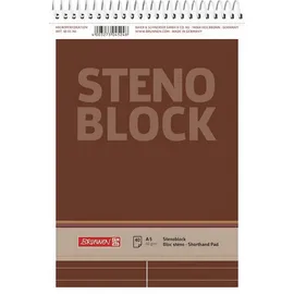 Brunnen Stenoblock 1055761, 60g/qm, 40 Blatt, A5, liniert