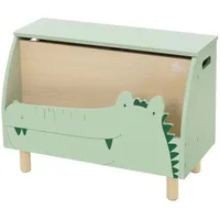 joyz Kinderregal mit offener Ablage und Kiste, 60x30x44 cm, Bücherregal Holz, Spielzeugregal, Spielzeugkiste mit Deckel für Bücher