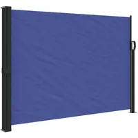 vidaXL Seitenmarkise Ausziehbar 140 x 300 cm Blau Polyester