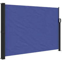 vidaXL Seitenmarkise Ausziehbar 140 x 300 cm Blau Polyester