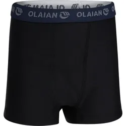 Funktionsshorts Surfen Jungen Unterzieher Boxershorts 500 Tween schwarz Gr. 140 - 10 Jahre