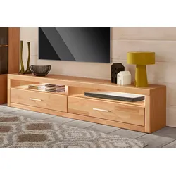 Lowboard HOME AFFAIRE "Ribe", beige (kernbuche teilmassiv), B:180cm H:38cm T:35cm, Holz teilmassiv, Sideboards, Breite 180 cm
