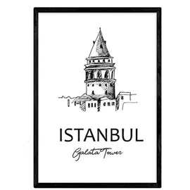 Nacnic POSTER Städte Denkmäler Istanbul A3 Rahmenlos