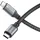 Sonero USB-C auf USB-C 1,0 m Grau/Schwarz