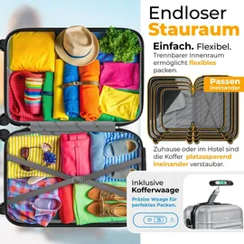 Kesser Koffer-Set 3-tlg. silber/abs
