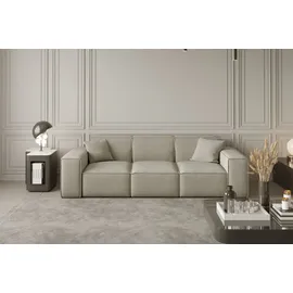 Fun Möbel Sofaset Designersofa CELES 3-2-1 in Stoff Opera Velvet Creme - Beige